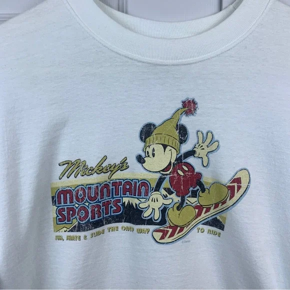 Disney Store Exclusive Mickey Mountain Sports Long Sleeve tee shirt - Picture 3 of 4